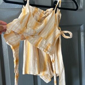 Two piece crop and short set